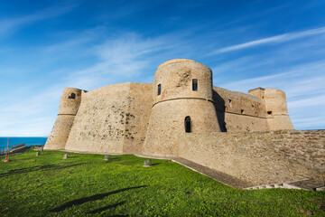 Fototapeta na wymiar Aragonese Castle fortress. Ortona, Abruzzo region, Italy
