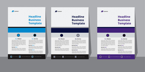 Corporate business flyer template design with blue color. Flyer design for business, a4 size half page one side Corporate flyer design in blue color for business purpose 