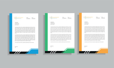 Letterhead template in Abstract style design