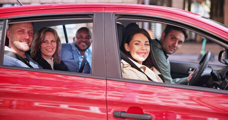 Carpool Ride Sharing. African People