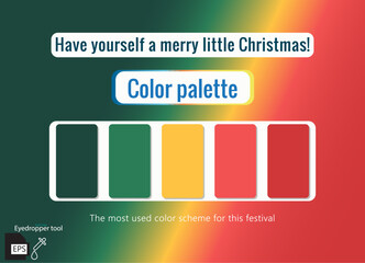 Have yourself a merry little Christmas, Color palette, color scheme
