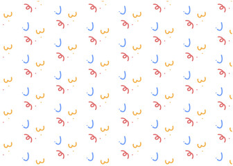 かわいいデザインのパターン素材、ベクター、スウォッチ