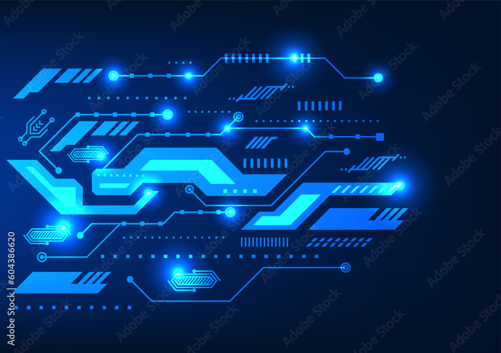 Poster digital circuit background serves to control the flow of information efficiently. is modern technolo