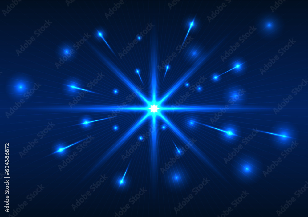 Poster data network technology background represents the technology that transmits data through the high sp