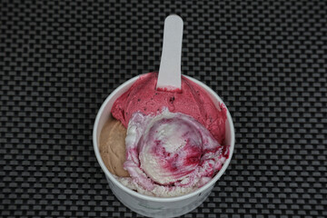 Eisbecher, Eiscreme, Eis, Eiskugel