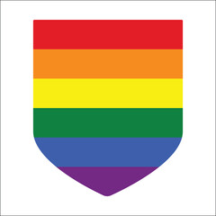 Gay Pride Flag. Traditional symbol for the entire LGBTQ+ community and gay men