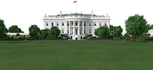 the white house cutout - 604391266
