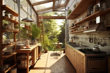 extreme close kitchen japanese style natural light