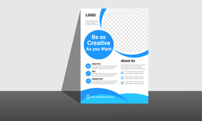 Travel poster or flyer pamphlet brochure design. Graphic design layout with triangle graphic elements and space for photo background