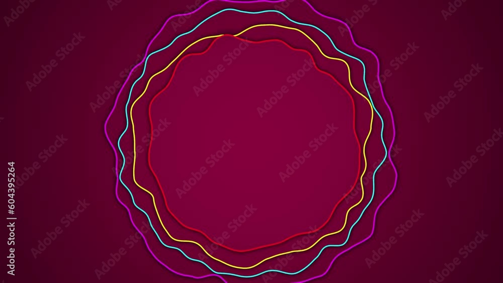 Poster lilac cyan yellow and red ardent gentle objects background - loop video