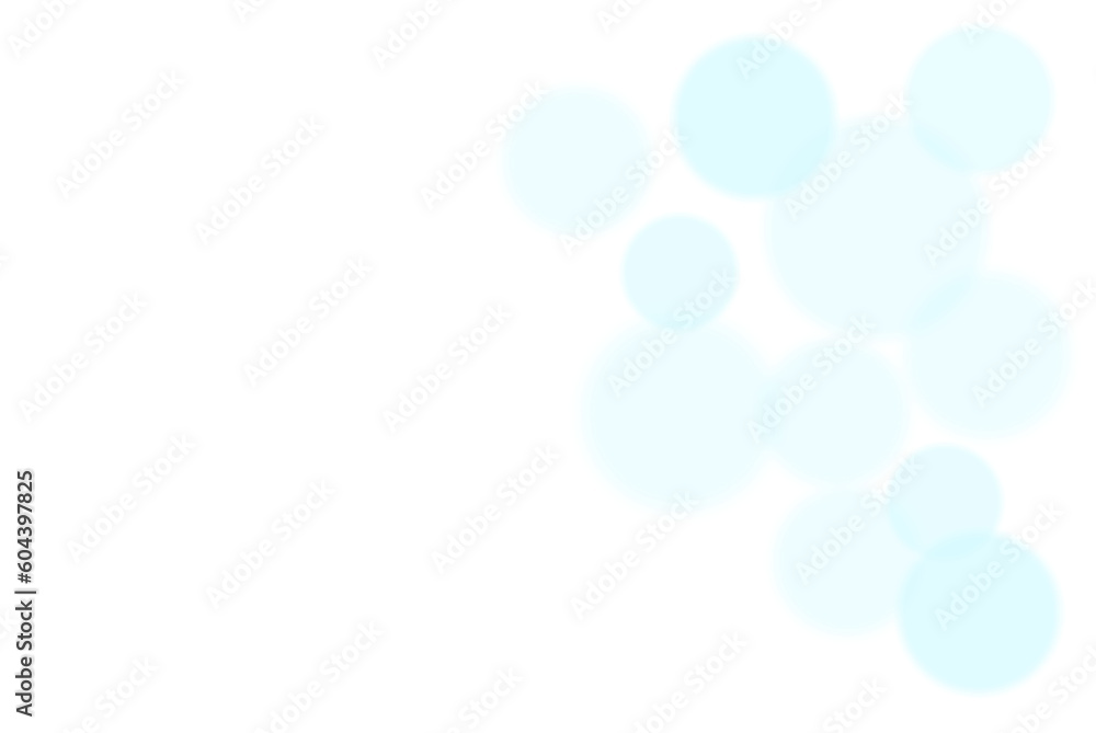 Poster abstract blue bokeh lights on transparent background. bokeh effect png.