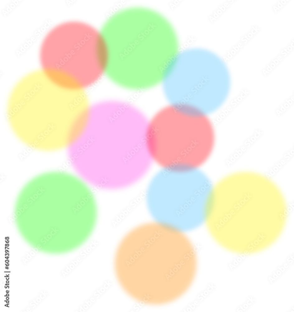 Poster abstract colorful bokeh lights on transparent background. bokeh effect png.
