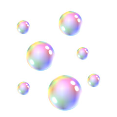 bubbles isolated on the background 