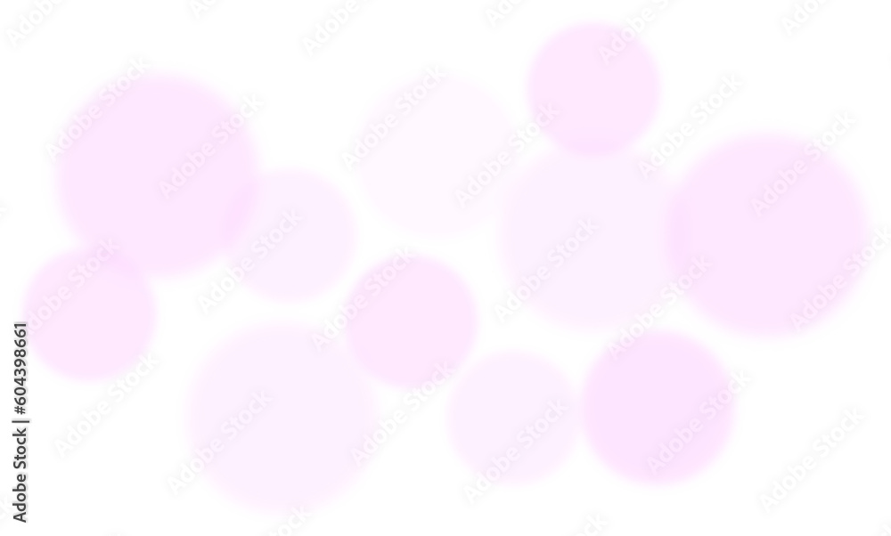 Poster abstract pink bokeh lights on transparent background. bokeh effect png.
