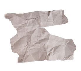 Torn paper piece on transparent background. Png ripped paper.