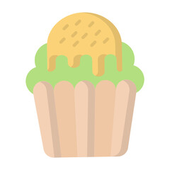 Creamcake Flat Icon