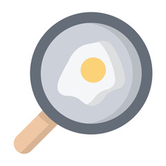 Fried Egg Flat Icon