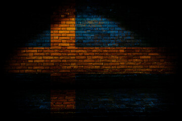 Sweden Flag on brick wall