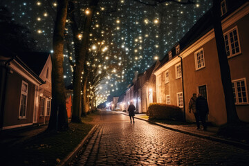 Fototapeta premium street at night
