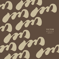 Abstract pattern drawn with a soft brush, repeating arrangement.