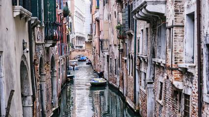 Architecture and landmark of Venice. Cozy cityscape of Venice