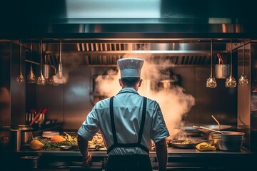 Mastering the Art of Culinary Chaos: A Chef's Journey in a Busy Restaurant Kitchen, Generative AI.