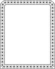 Pseudo three centered arch rectangular frame architectural window door ornate flower frame floral leaf borders natural blossom decoration wedding card anniversary celebration beautiful arabesque motif