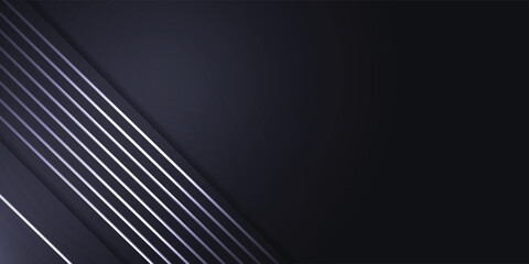 White line light and black abstract background
