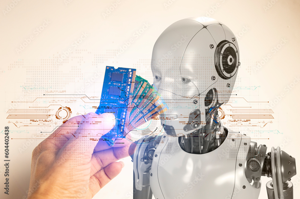 Poster the concept of developing an artificial intelligence system that can interact with humans and be use
