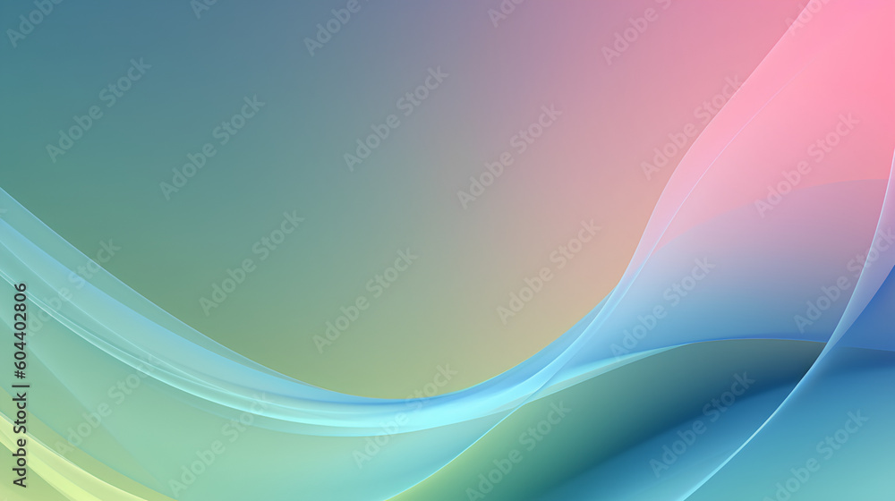 Poster abstract background with colored waves, gradient and liquid design element. generative ai.