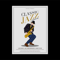 Classic jazz festival poster