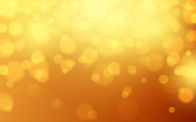 Golden bokeh on black backgrounds, Vector eps 10 illustration bokeh particles, Backgrounds decoration