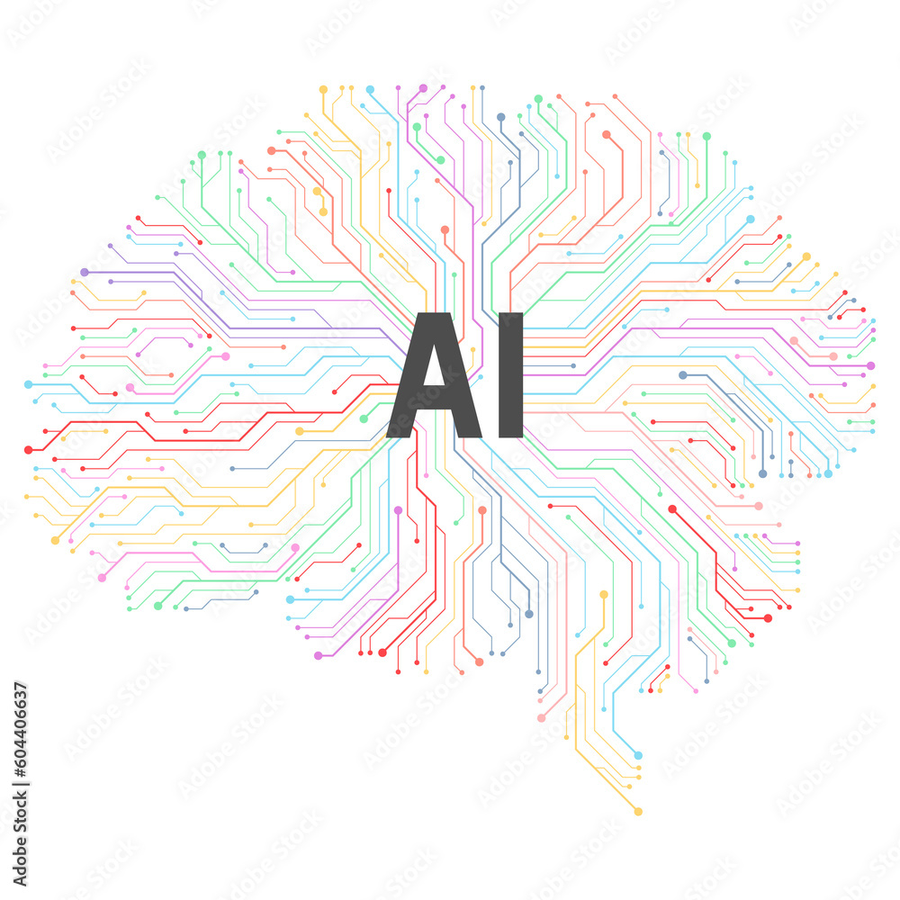 Poster intelligent ai that can process information efficiently.