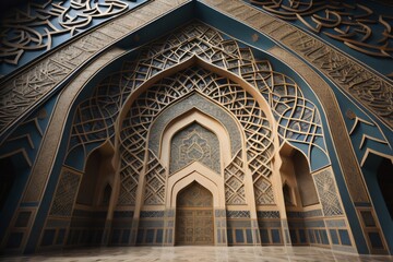 Obraz premium Mosque Image Beautiful Background Ai Generates