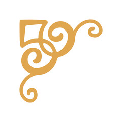 abstract floral design element