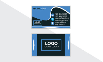Modern  And Creative Business Card Design Template, Visiting Card.