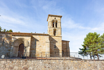 Church of Santa Cecilia close to the castle in Aguilar de Campoo, province of Palencia, Castile and León, Spain