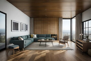 Fototapeta na wymiar most beautiful interior designs of office hotel and bedroom generative Ai technology