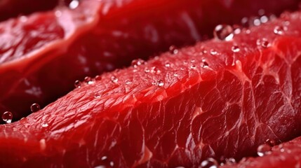Fresh raw beef meat. Generative AI