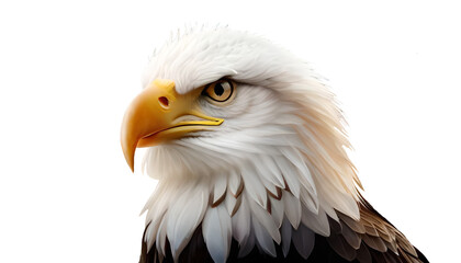 Obraz premium Bald eagle bird, Generative AI