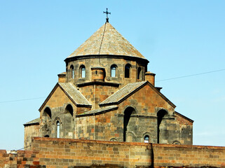 Fototapeta na wymiar Beautiful ancient armenian church in Armenia.
