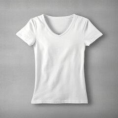 White t-shirt mockup for women AI-Generated