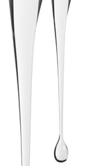 current transparent gel on top in the form of a band and a drop. PNG