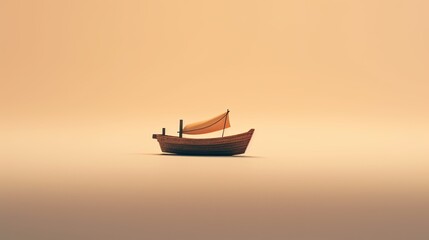 boat at sunset