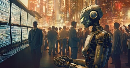 robot trading floor 