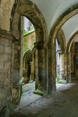 Fototapeta na wymiar Architecture of Canterbury cathedral in the city of Canterbury, Kent, UK