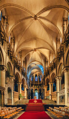 Fototapeta premium Architecture inside Canterbury cathedral in the city of Canterbury, Kent, UK