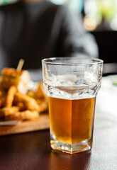 Refreshment cold Beer close up