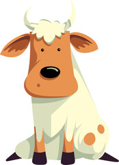 Cute cow mascot 