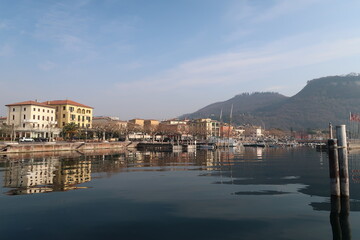 The beautiful coast of Lake Garda in northern Italy